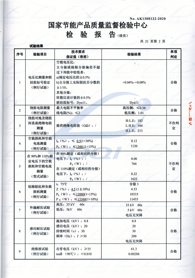 高低压试验报告-S11-1250湖滨湖滨湖滨油浸式变压器-2.jpg